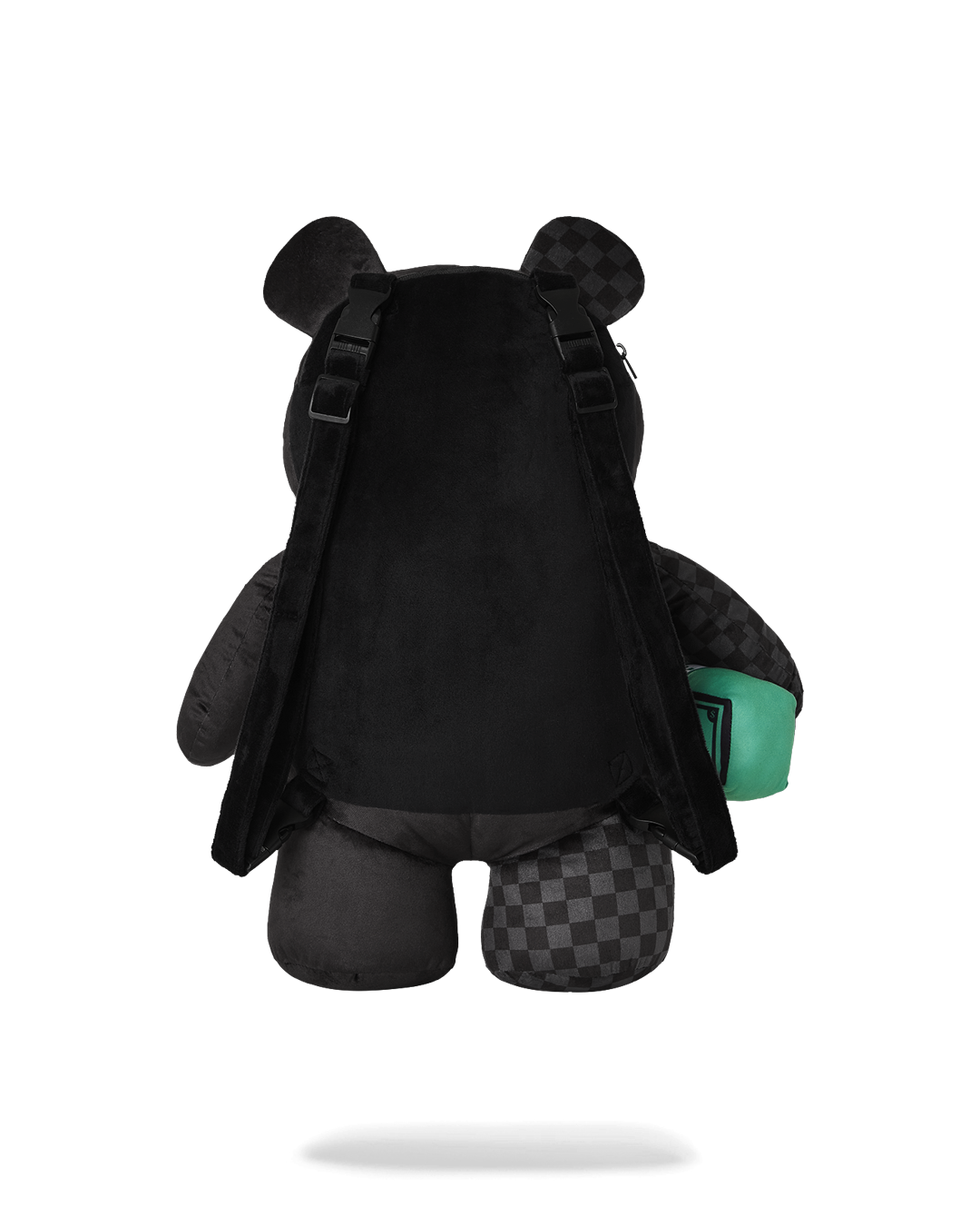Sprayground Money Bear Backpack front view with zippered belly pocket