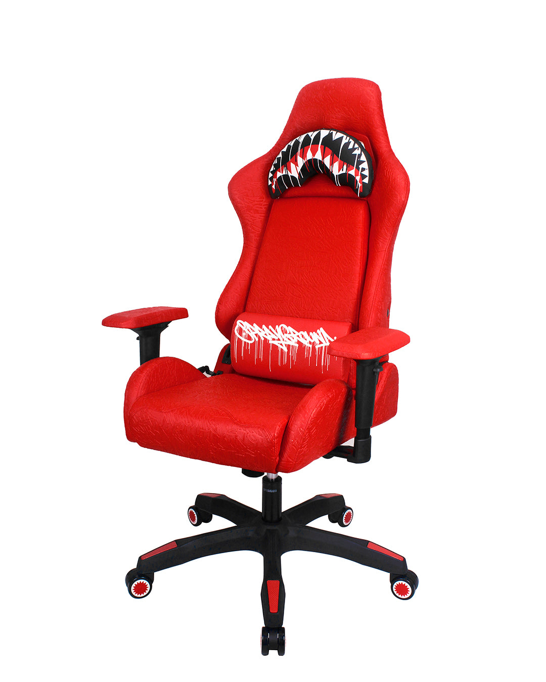 Close-up of the 4D adjustable armrests on the limited edition gaming chair