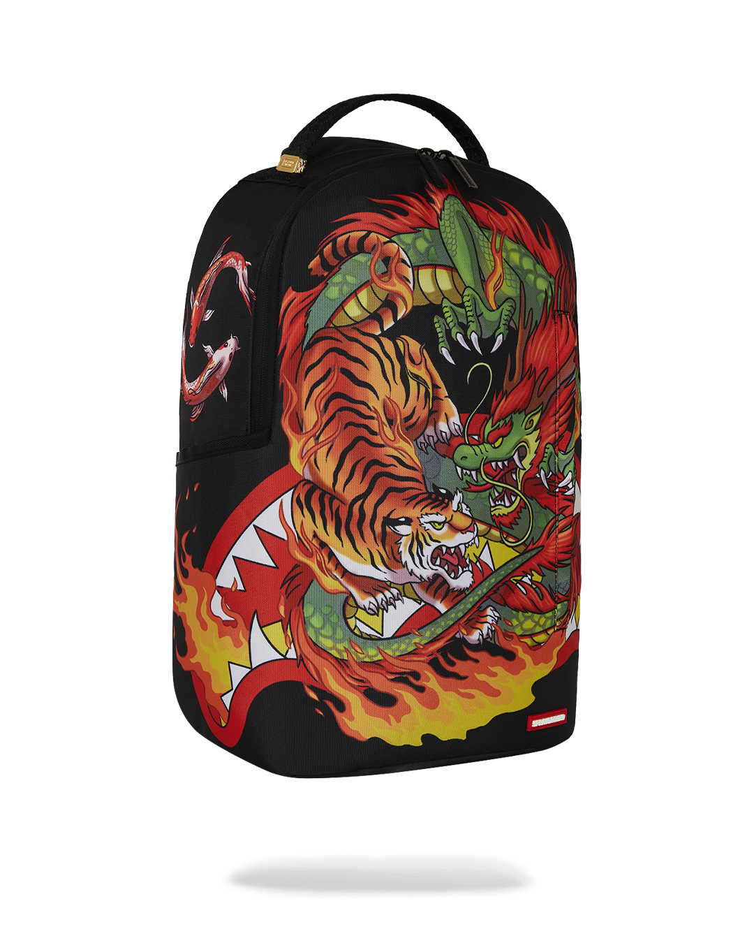 Back view showing ergonomic mesh padding and luggage sleeve attachment feature.