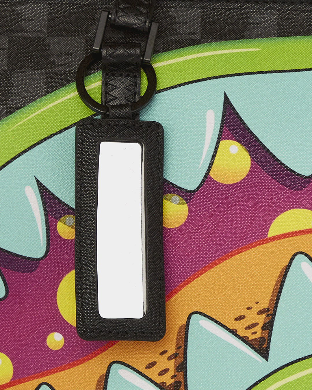 Sprayground faux leather tote bag with slime takeover print, ideal for daily use or travel