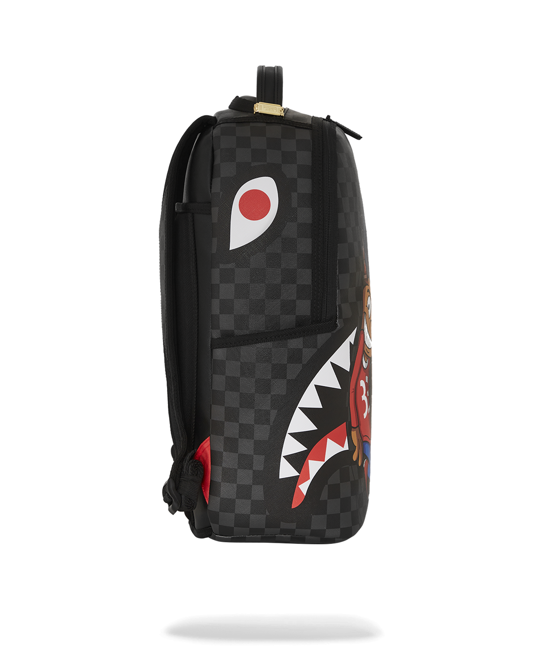 Travel-ready Sprayground backpack with luggage sleeve and adjustable straps