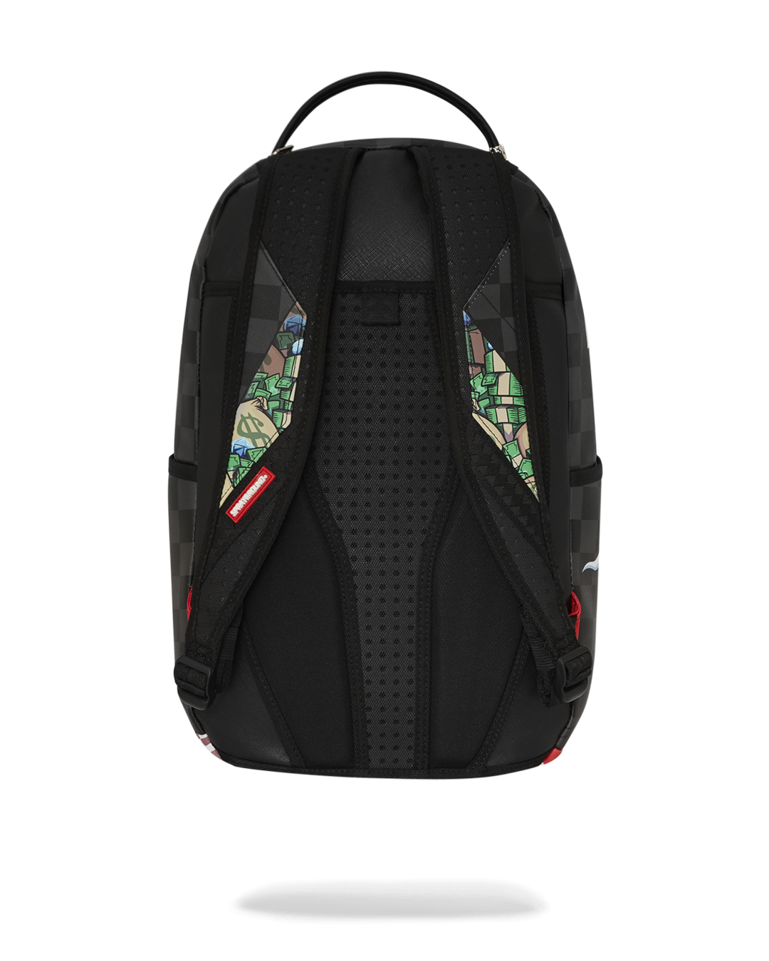 Richie Rich Deluxe faux leather laptop backpack with adjustable straps and ergonomic padding.