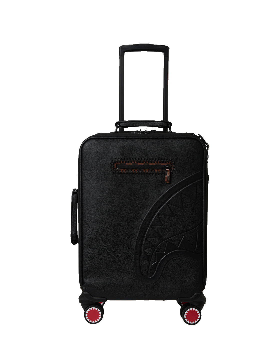 Checkpoint Royale Carry-On Luggage featuring a sleek, embossed sharkmouth design, perfect for the modern traveler.