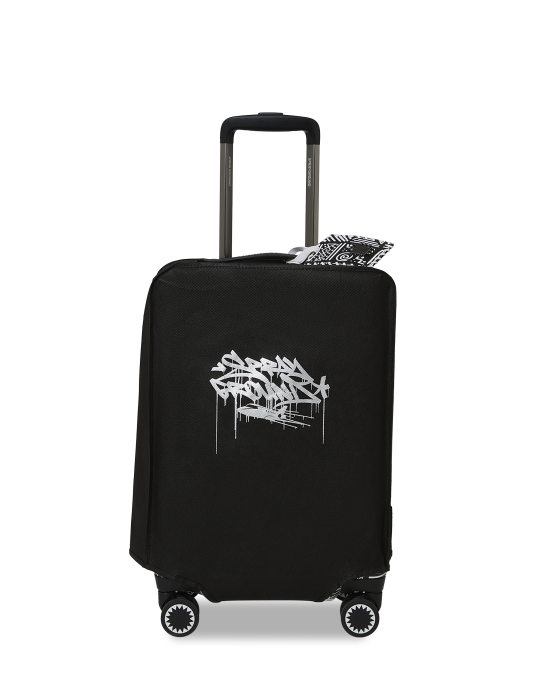 A.I. African Intelligence Skyhawk Carry-On Luggage - Sandflower Edition, front view with patented Shark Sculpture design