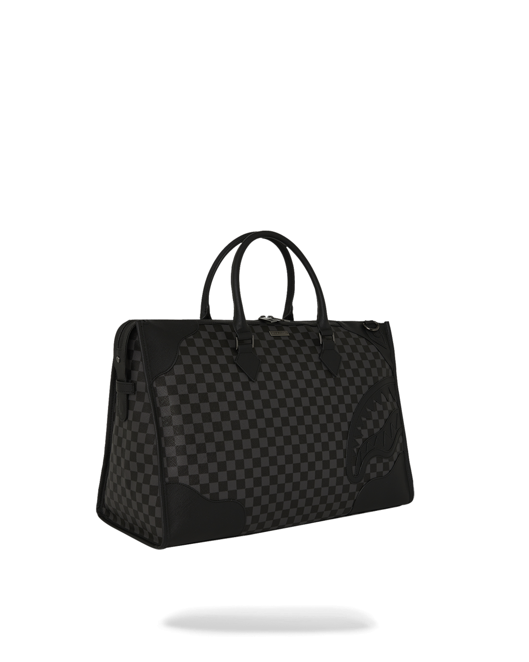 Midnight Château Faux Leather Duffle Bag being used as a golf travel bag