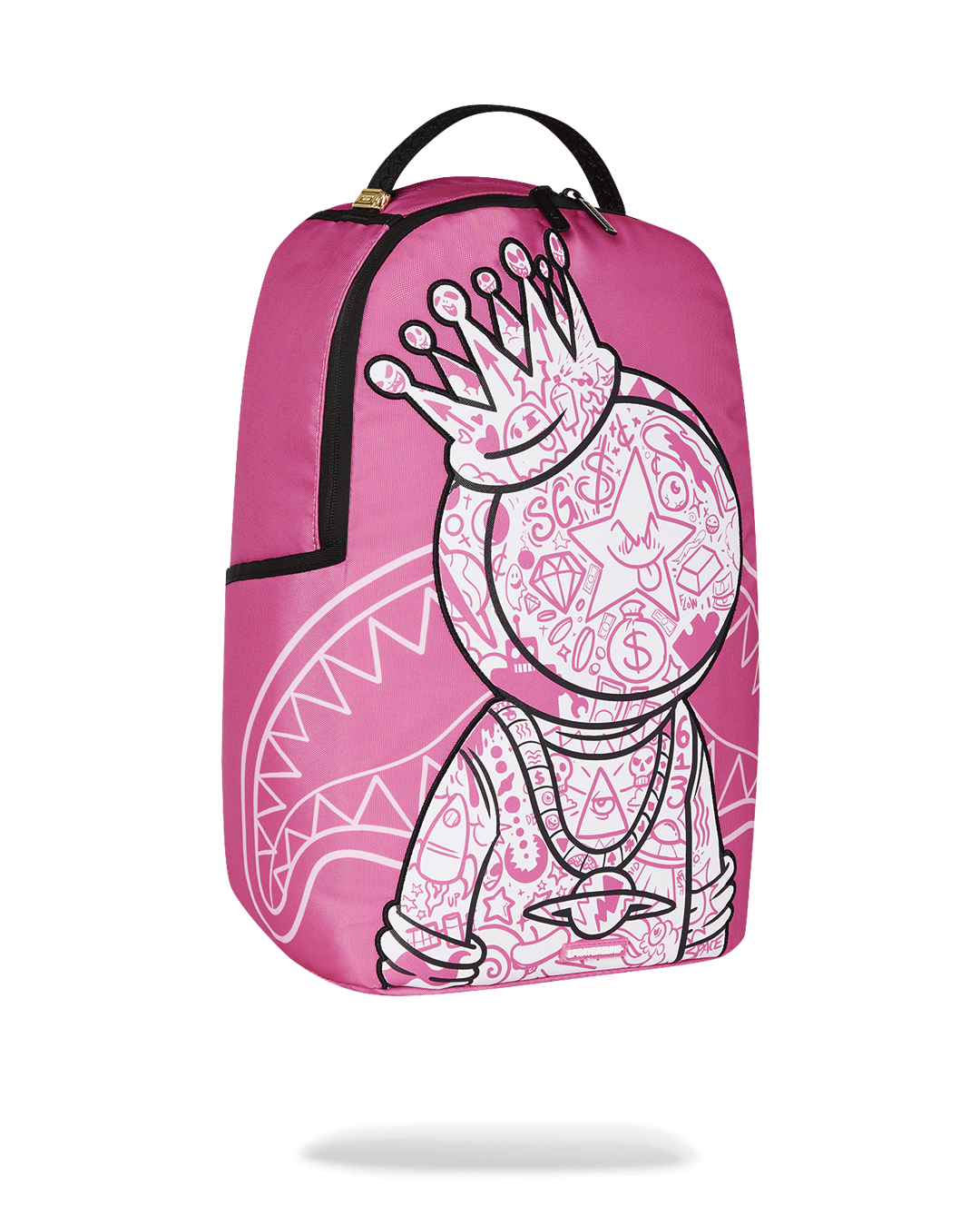 Interior view of AstroWave backpack featuring separate velour laptop compartment.