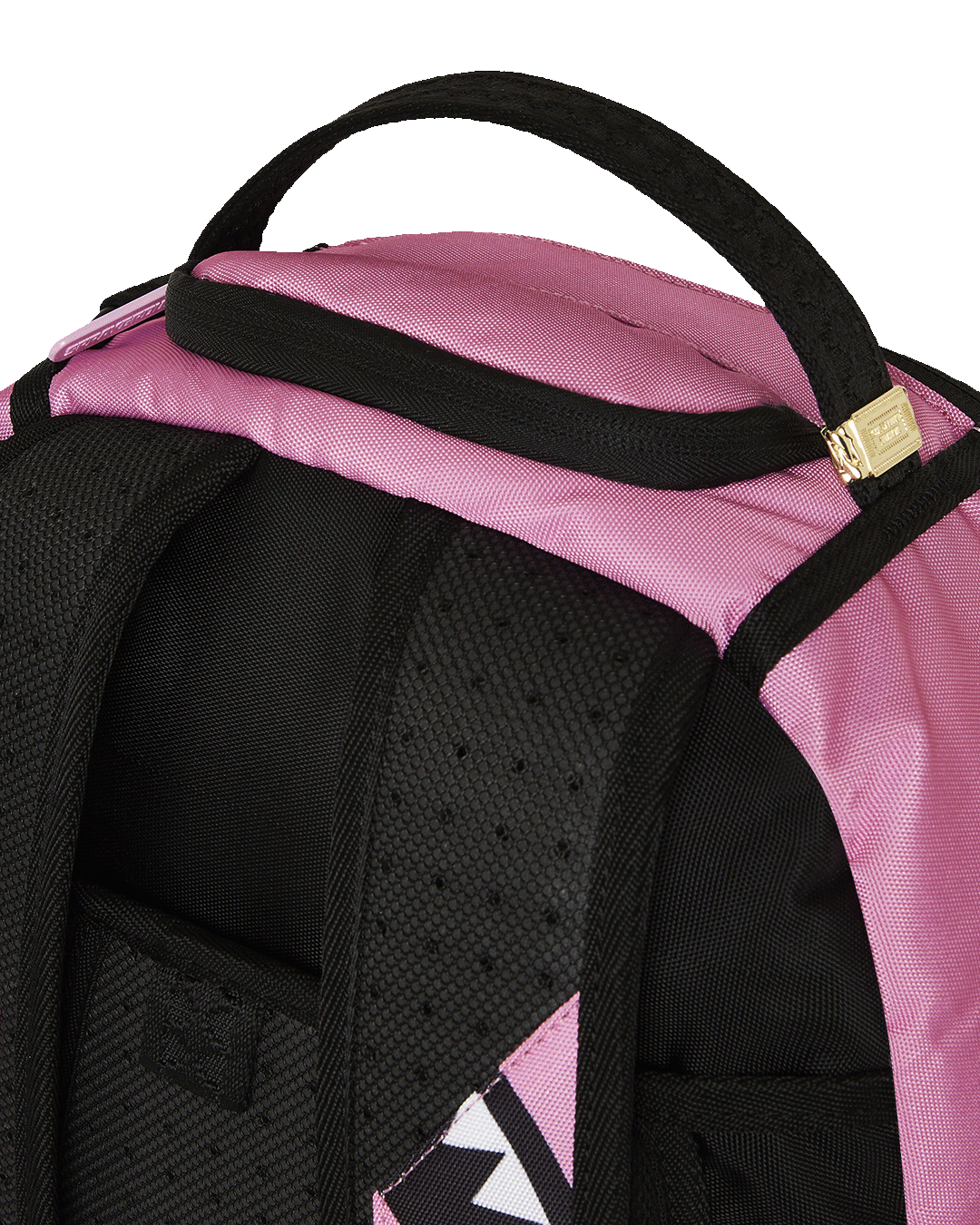 Interior shot of laptop bags bag featuring velour sleeve and organizer mesh pocket