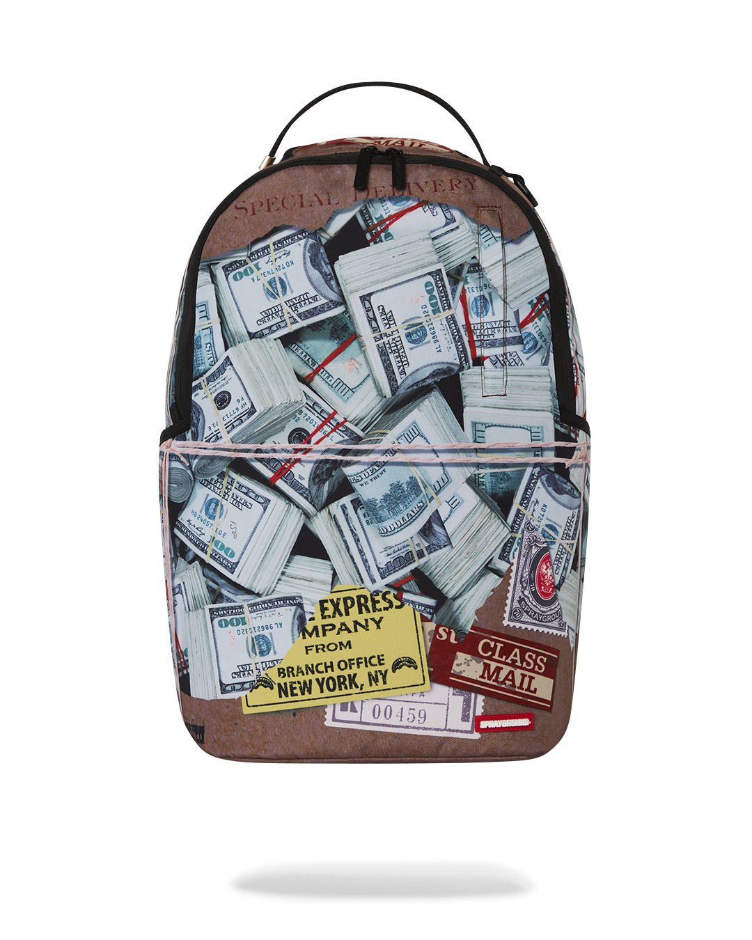 Front view of the Weekend Voyager Laptop Backpack showcasing its sleek design.