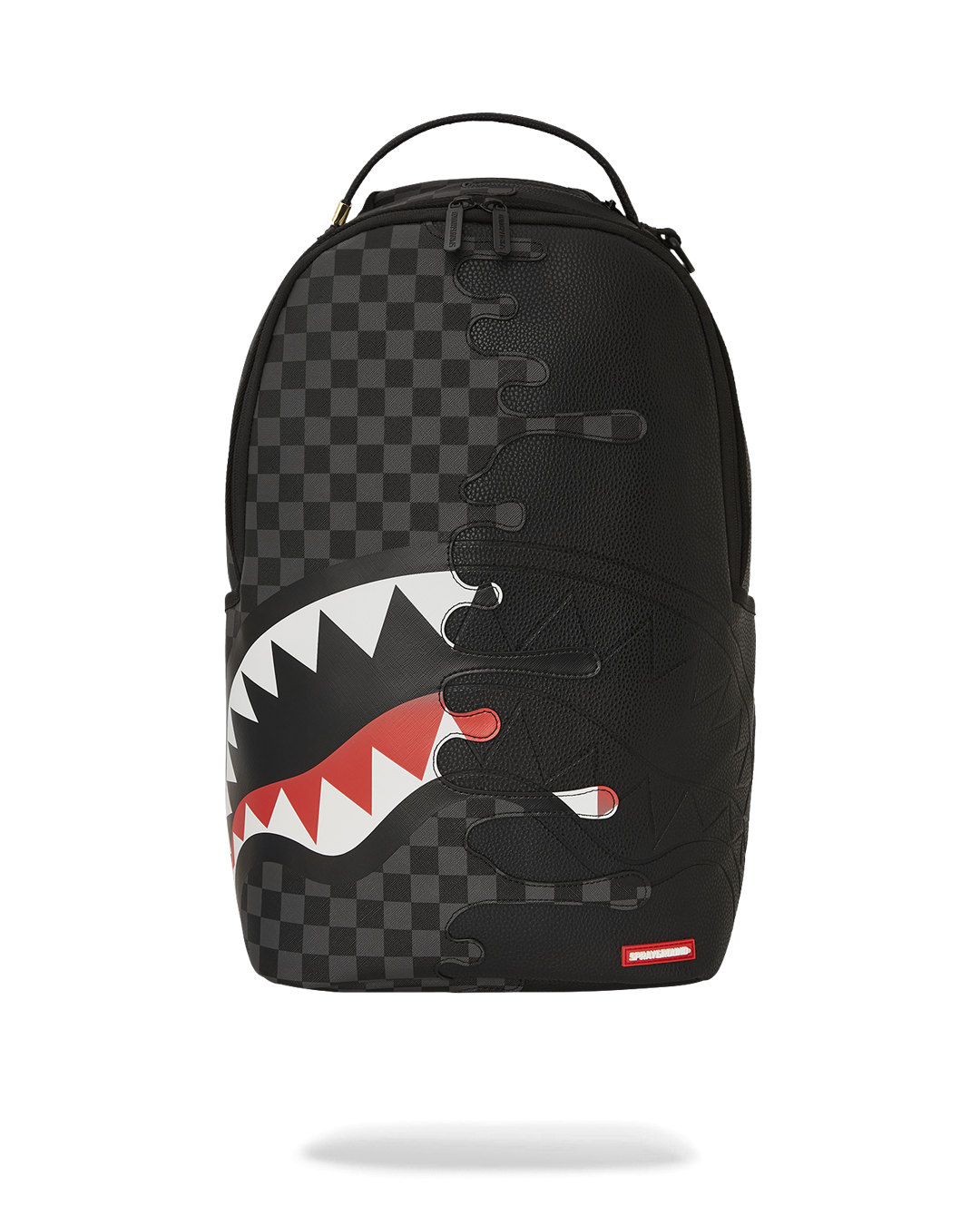 Luxe Laptop Backpack for Women - front view with faux leather design