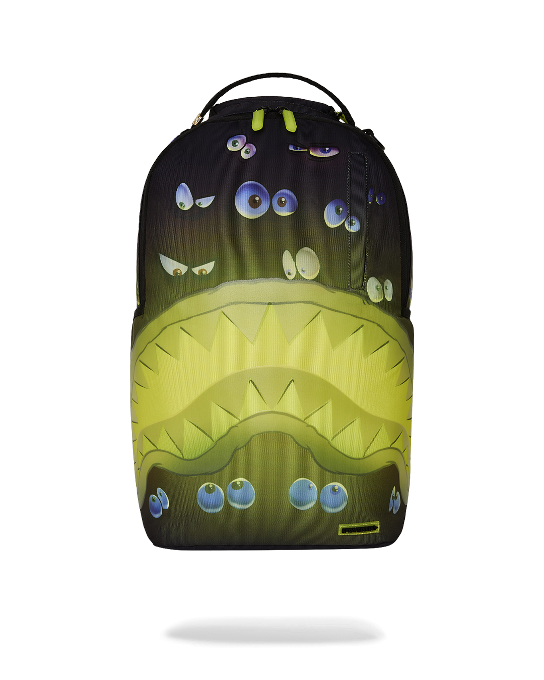 Lifestyle shot of backpack in use at night, showcasing glow effect.