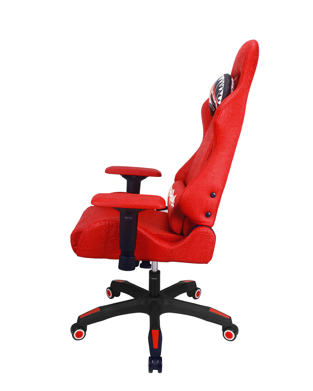 Close-up of the 4D adjustable armrests on the limited edition gaming chair