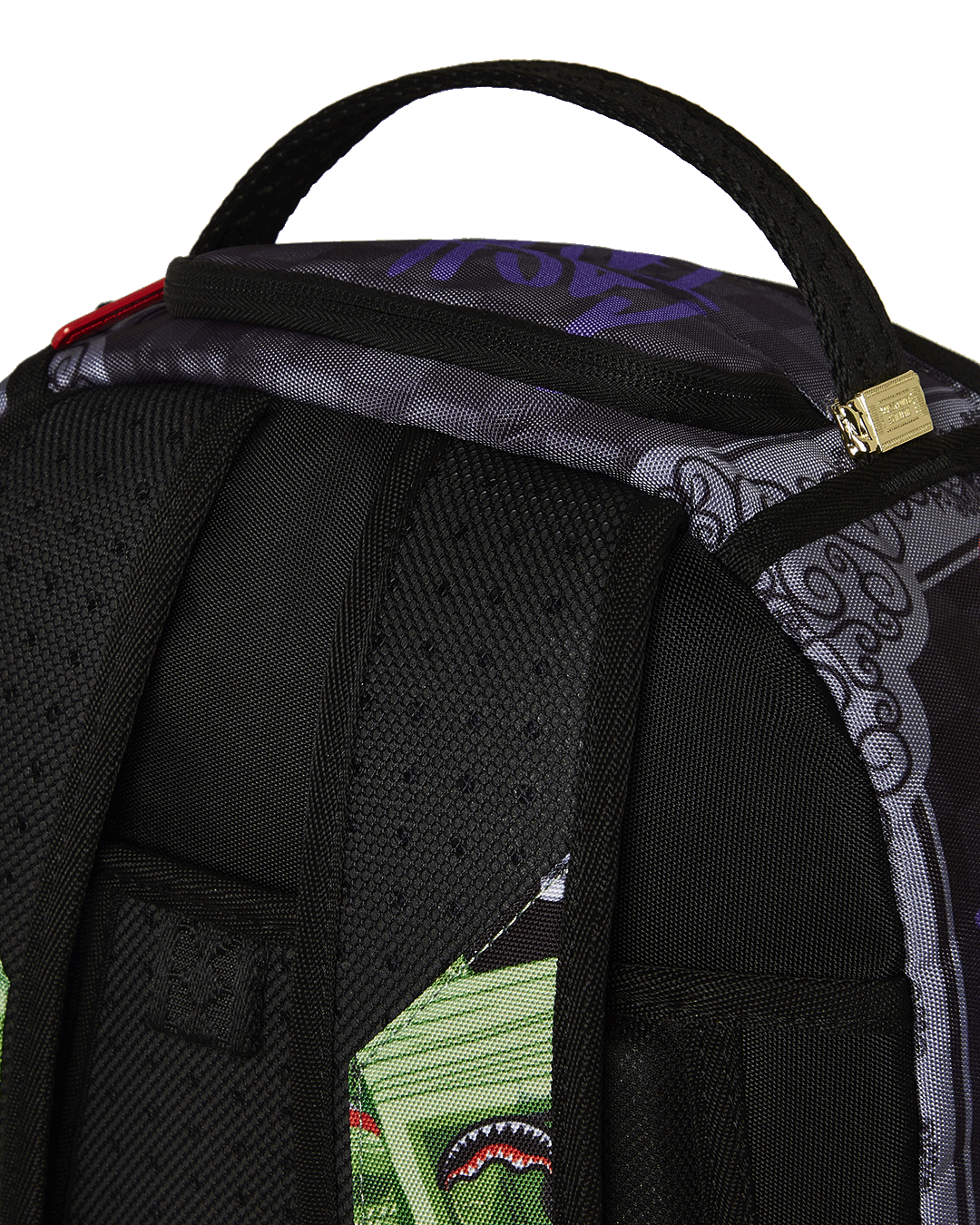 Front view of the ABEARRICAN Success DLXR travel backpack with gold zippers