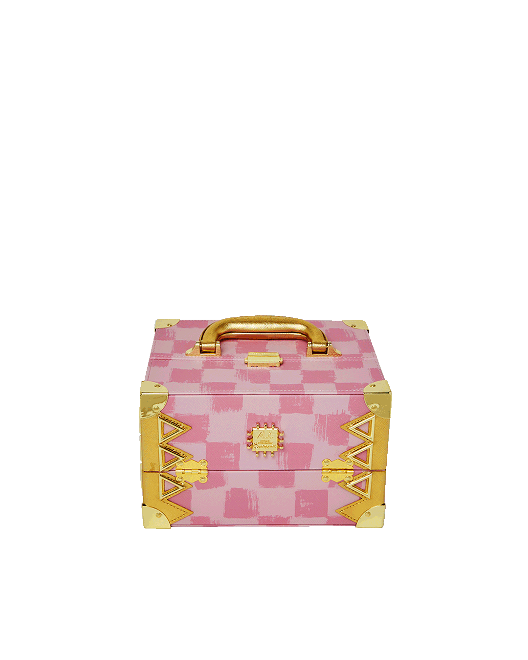 African Intelligence Sandflower jewelry box with pink velour lining