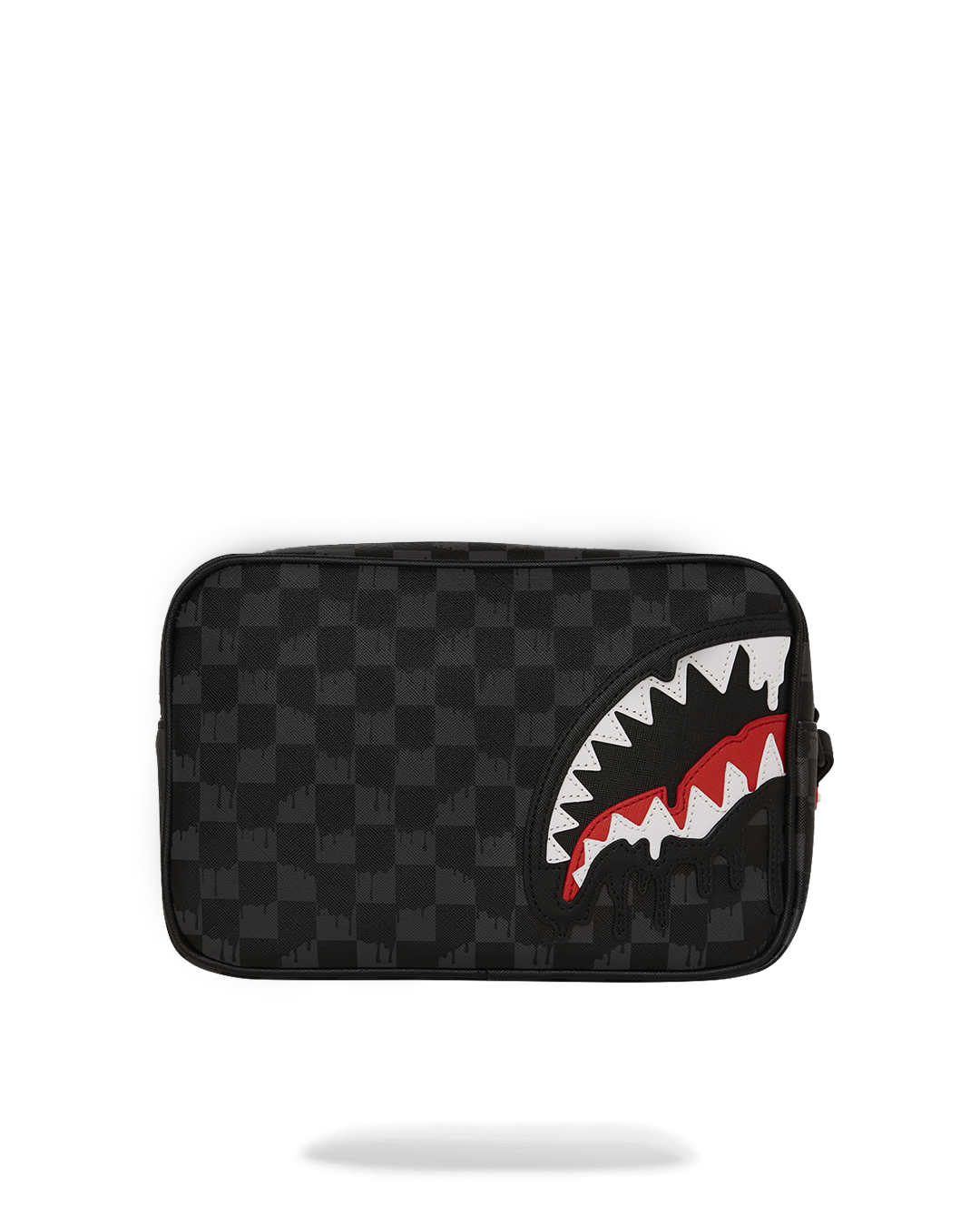 Shark Splash crossbody waist bag - front view, showing sharkmouth design