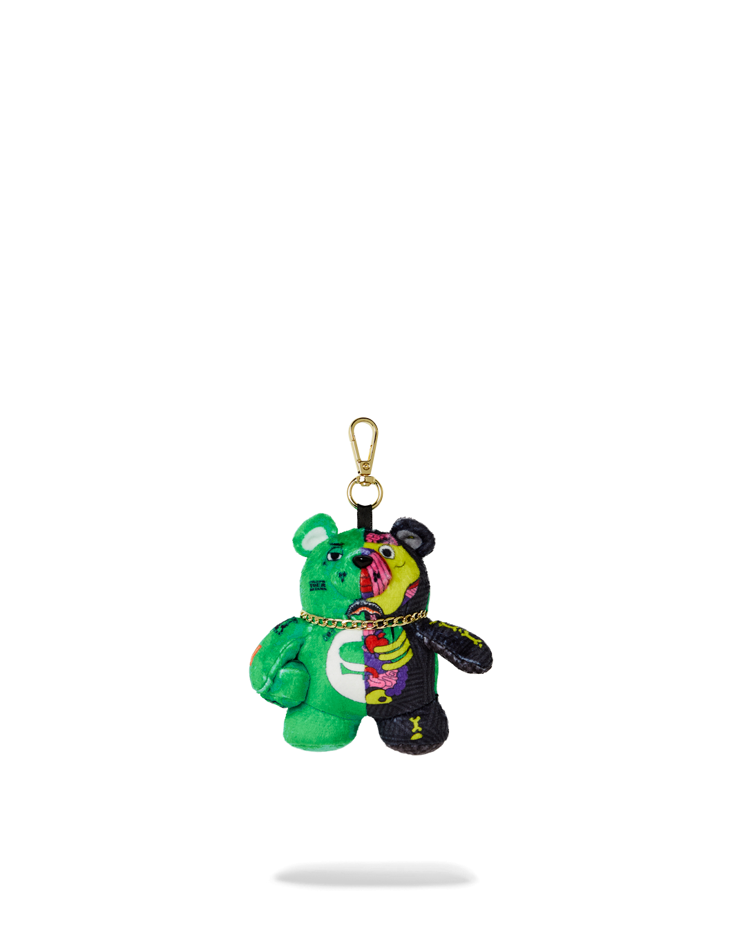 X-Ray Skeleton Plush Bear Keychain showcasing its playful design.