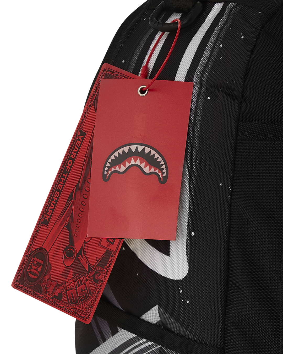 DLXR backpack with adjustable straps and gold zippers