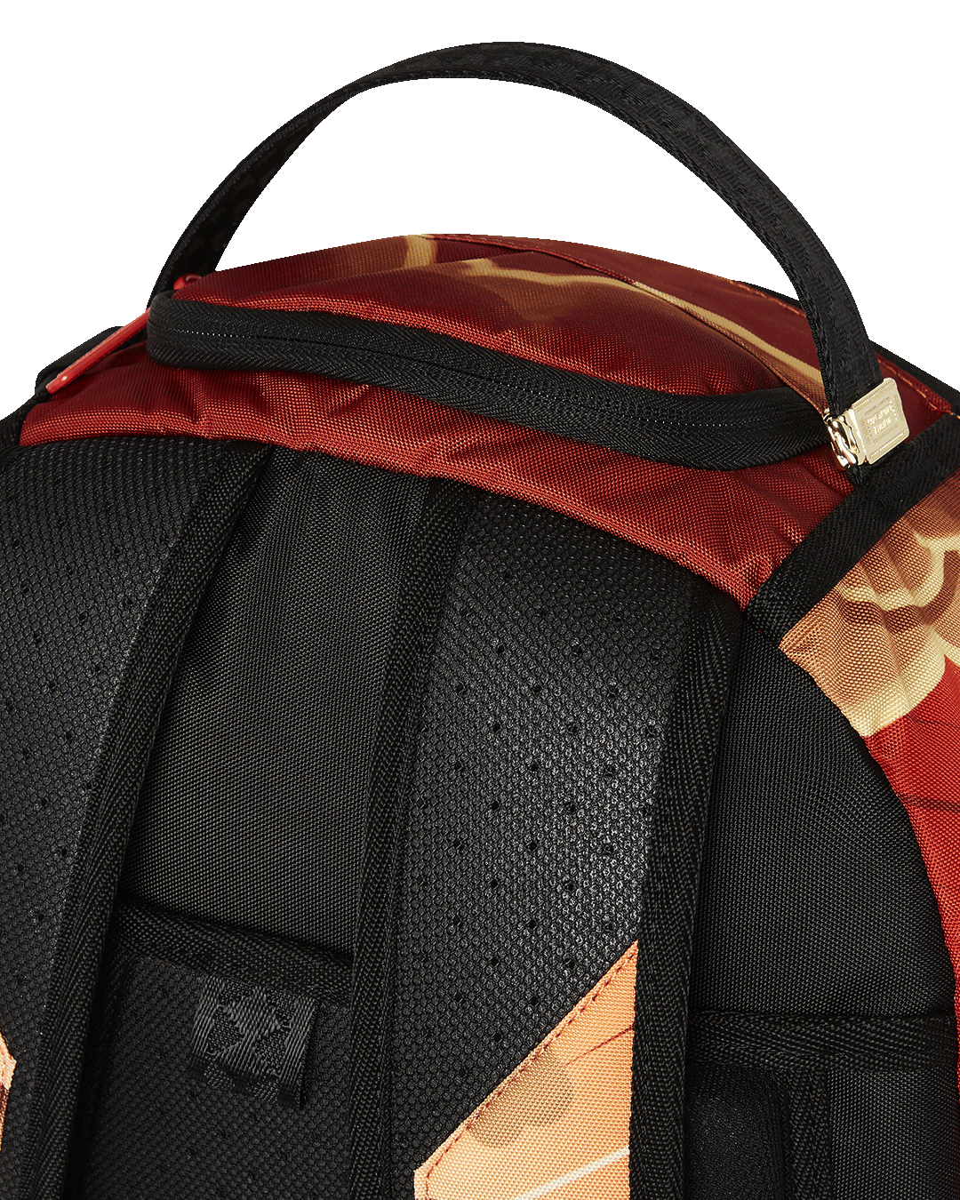 Marvin the Martian backpack showing ergonomic back padding and adjustable straps.