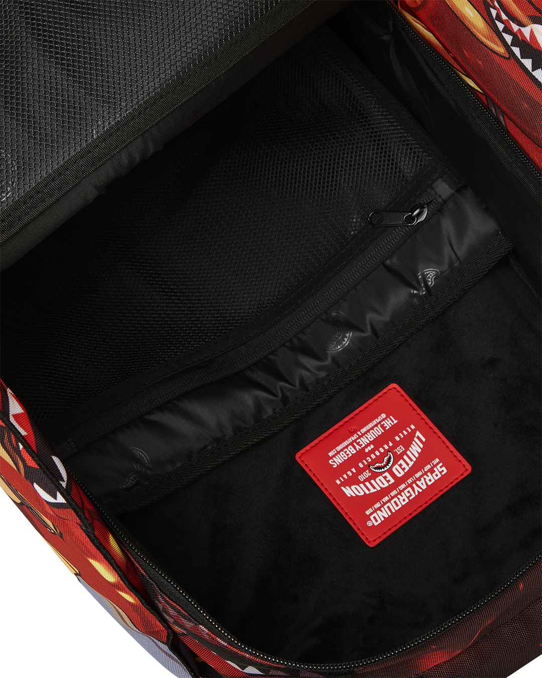 Topo Designs inspired backpack with separate velour laptop compartment