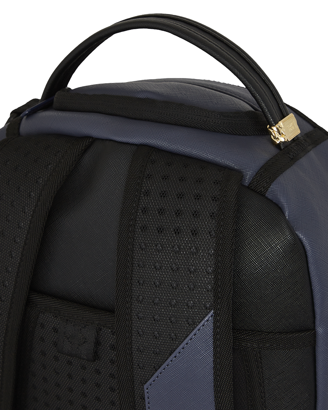 Clear Sprayground backpack variant with sleek design for travel.