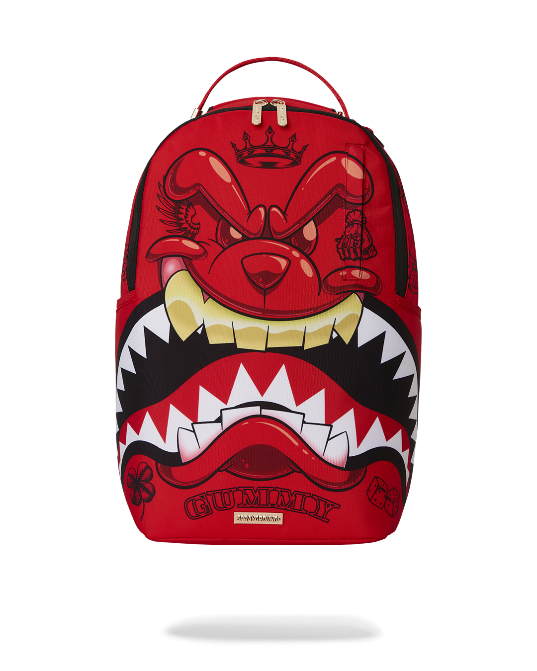 Front view of Diablo Shark Bite laptop backpack showcasing pockets