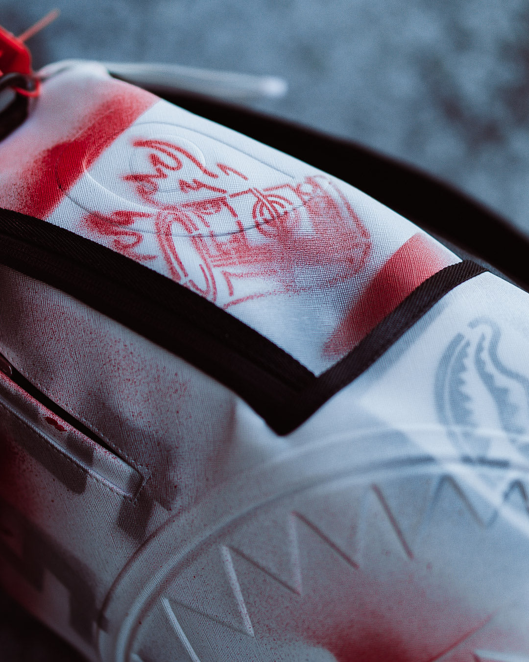 Close-up of reusable stencils included with personalized backpack
