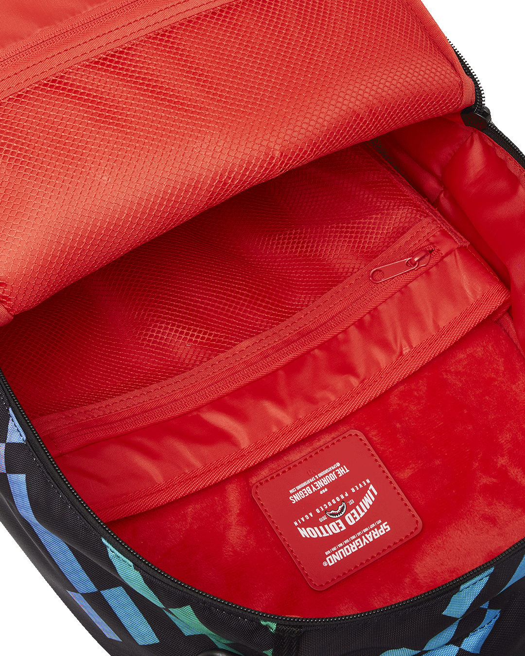 Side pocket of colorful cartoon backpacks for children