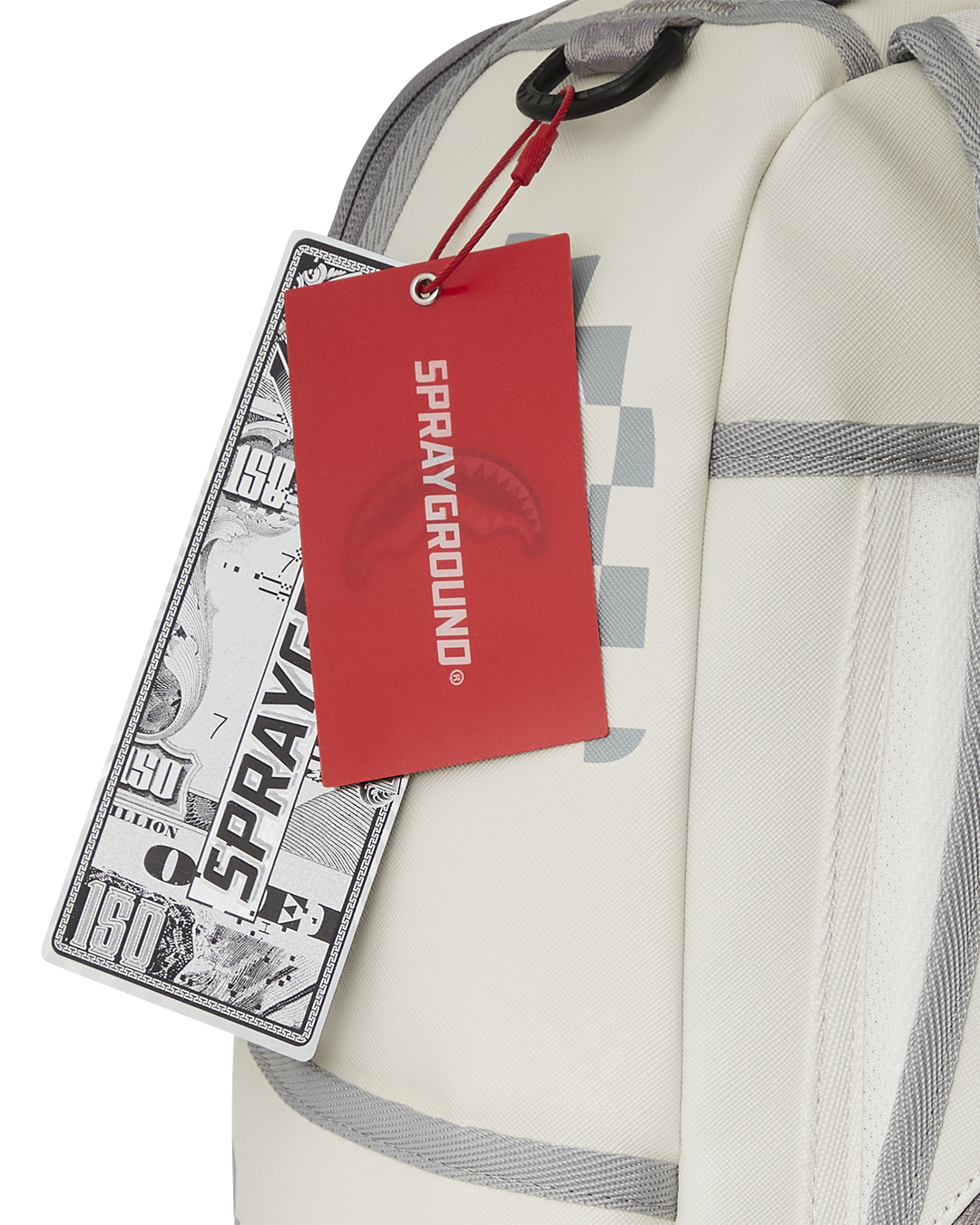 Side profile of leather backpack showing adjustable straps and ergonomic padding.