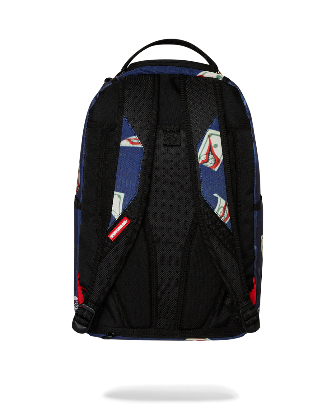 Ergonomic leather laptop backpack showcasing adjustable straps and gold zippers