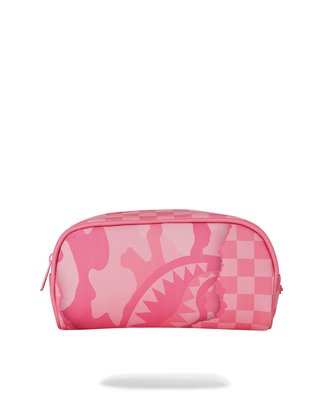 Compact PVC pouch ideal for travel, showcasing makeup storage.