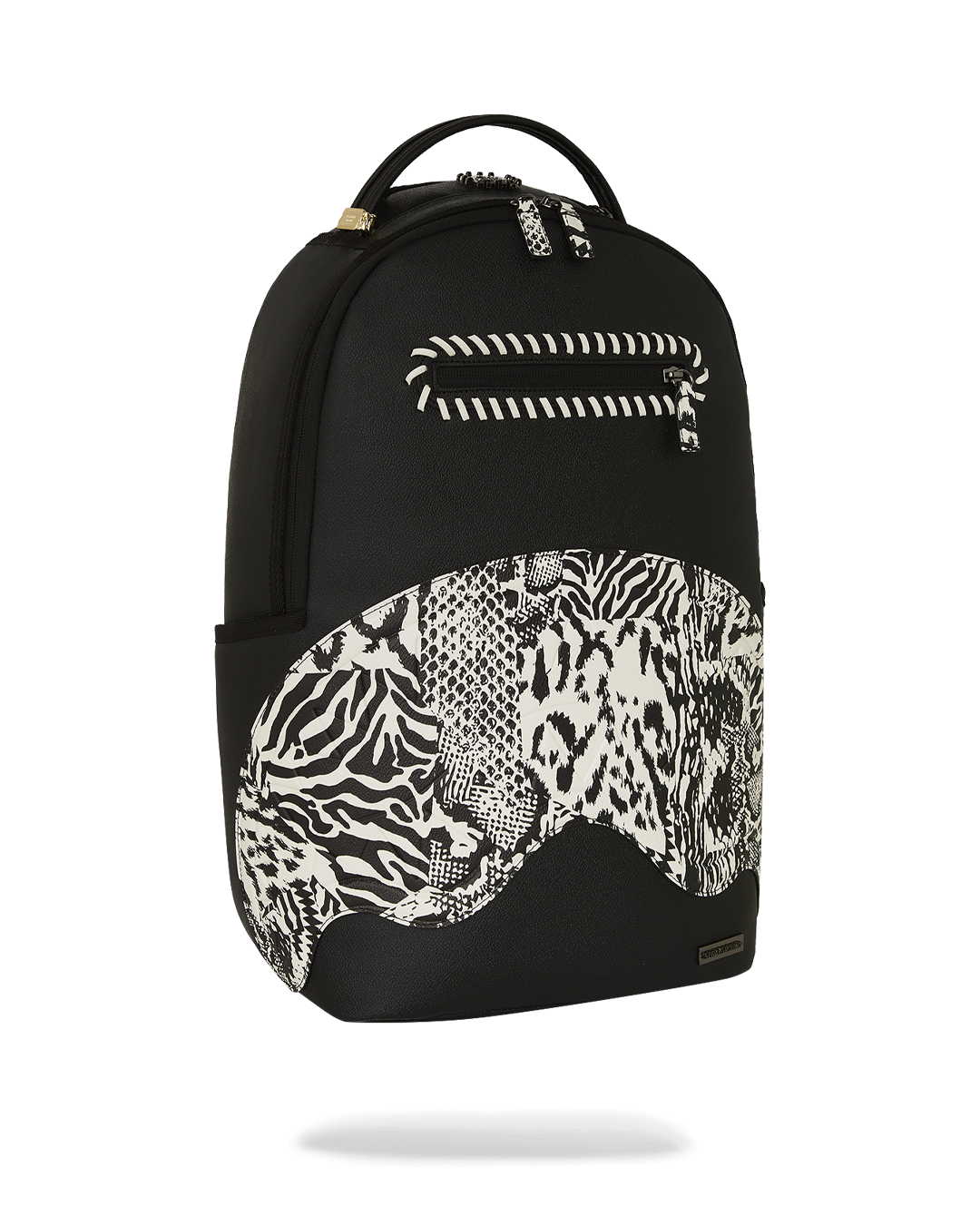 Interior shot of the backpack highlighting the velour laptop compartment and organization pockets