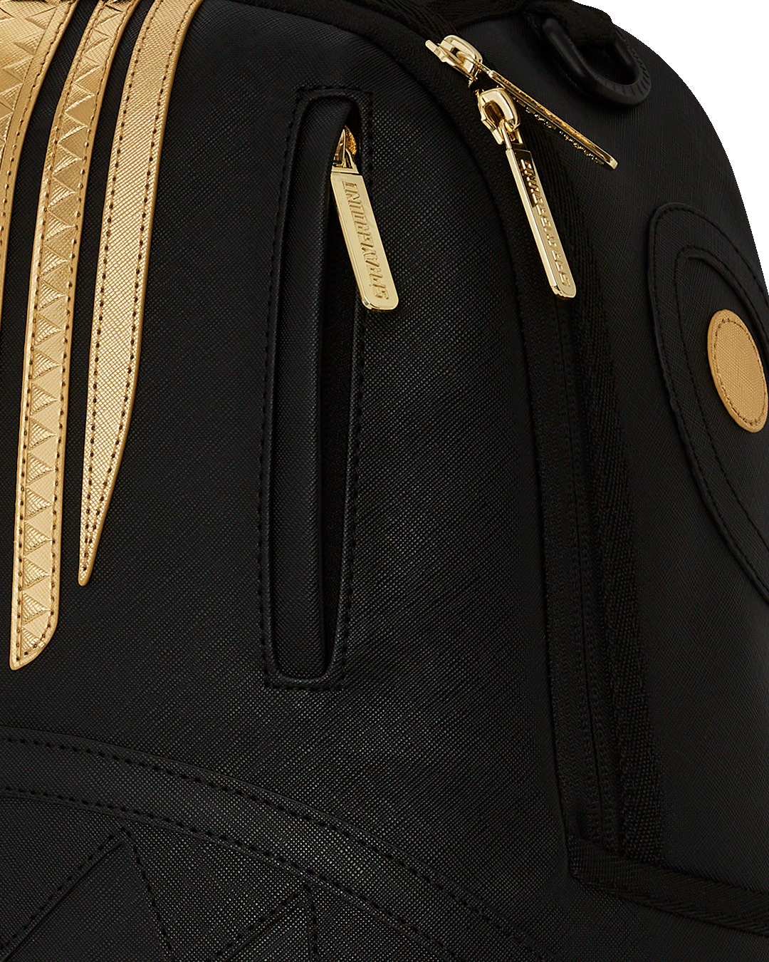 Back view of the backpack, highlighting the ergonomic mesh back padding and adjustable straps.