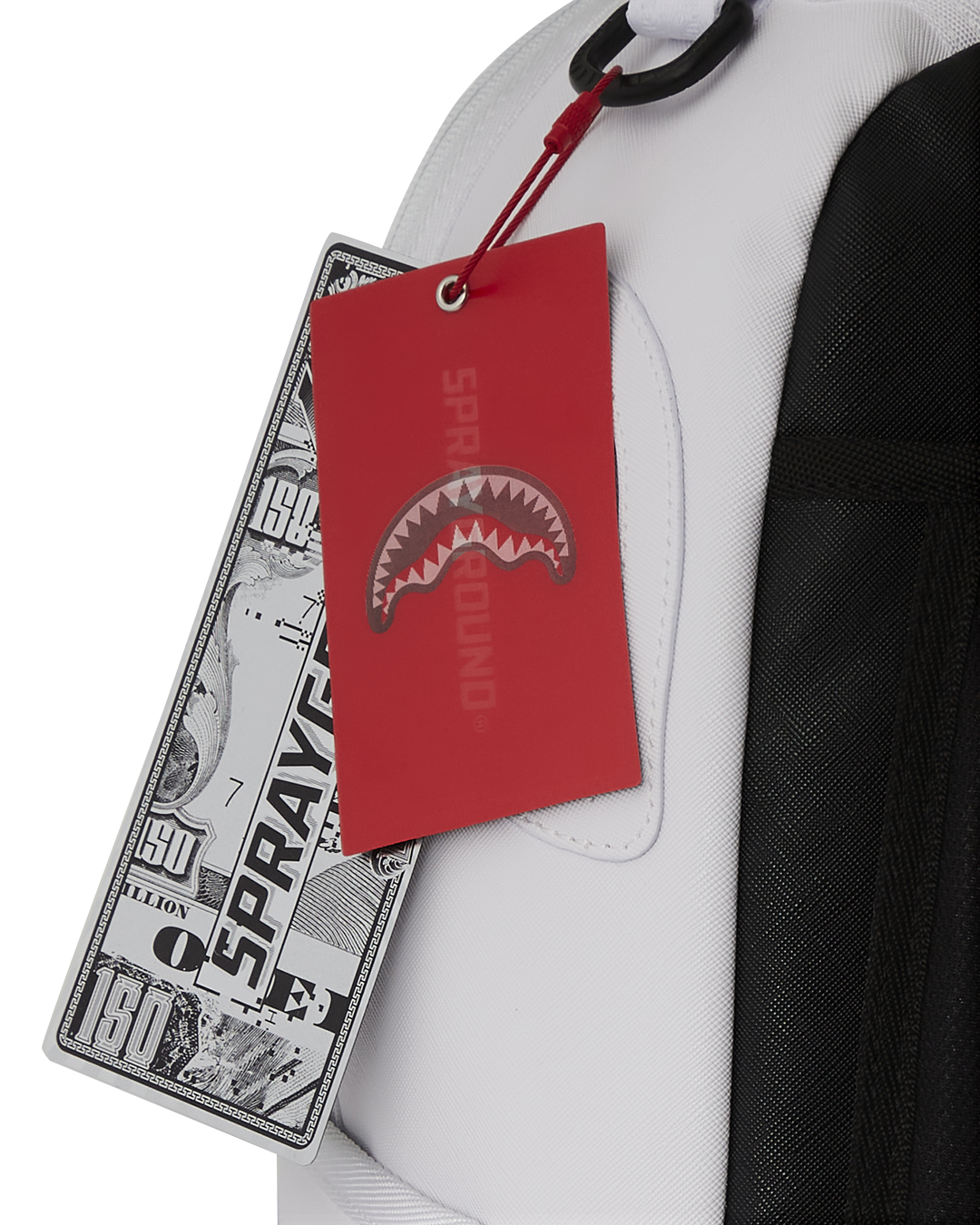 Back view showing ergonomic mesh padding and luggage sleeve