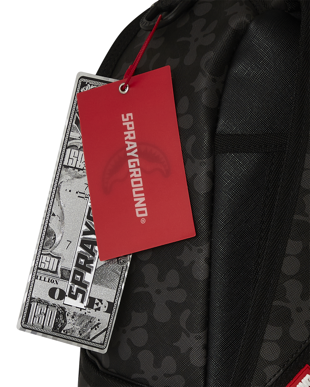SpongeBob Bubble Frenzy backpack with gold zippers and side pockets.
