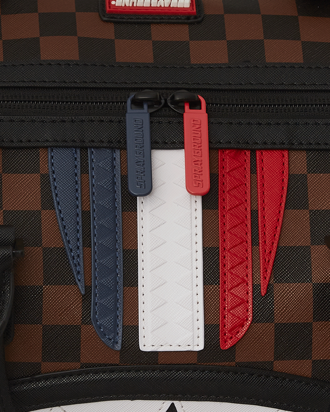 Stylish Sharks in Paris duffle bag showcasing its spacious interior.