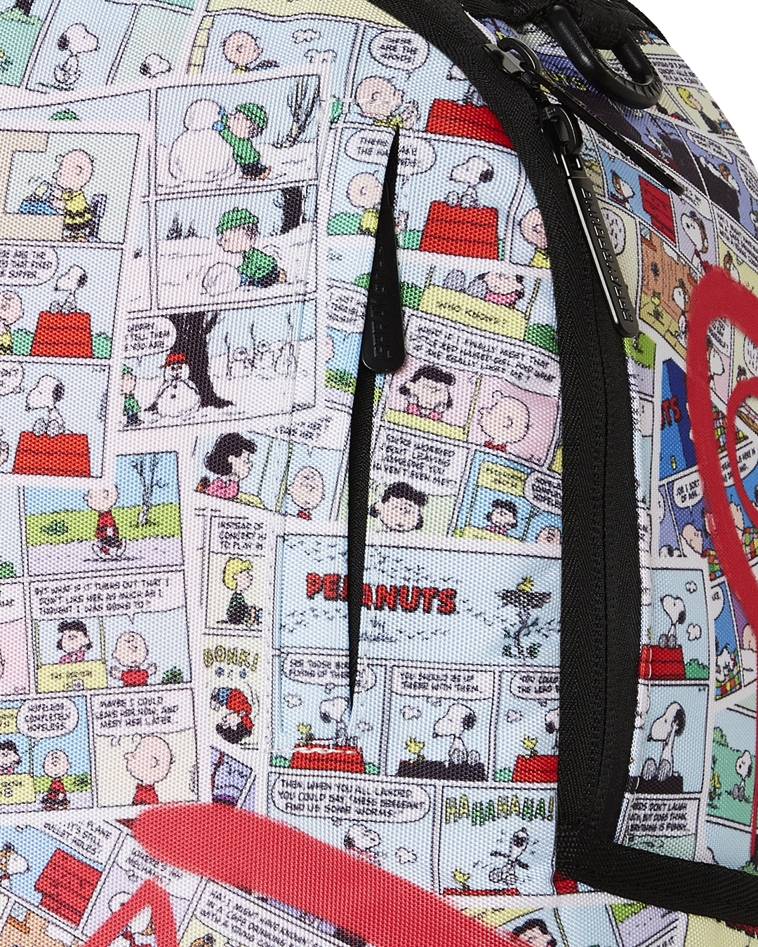 Back of the ergonomic backpack with mesh padding and adjustable straps