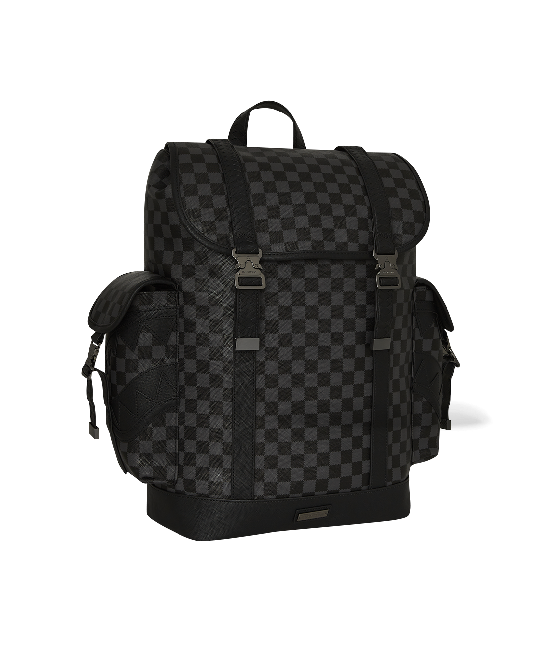 Ergonomic mesh back padding of the mens designer backpack.
