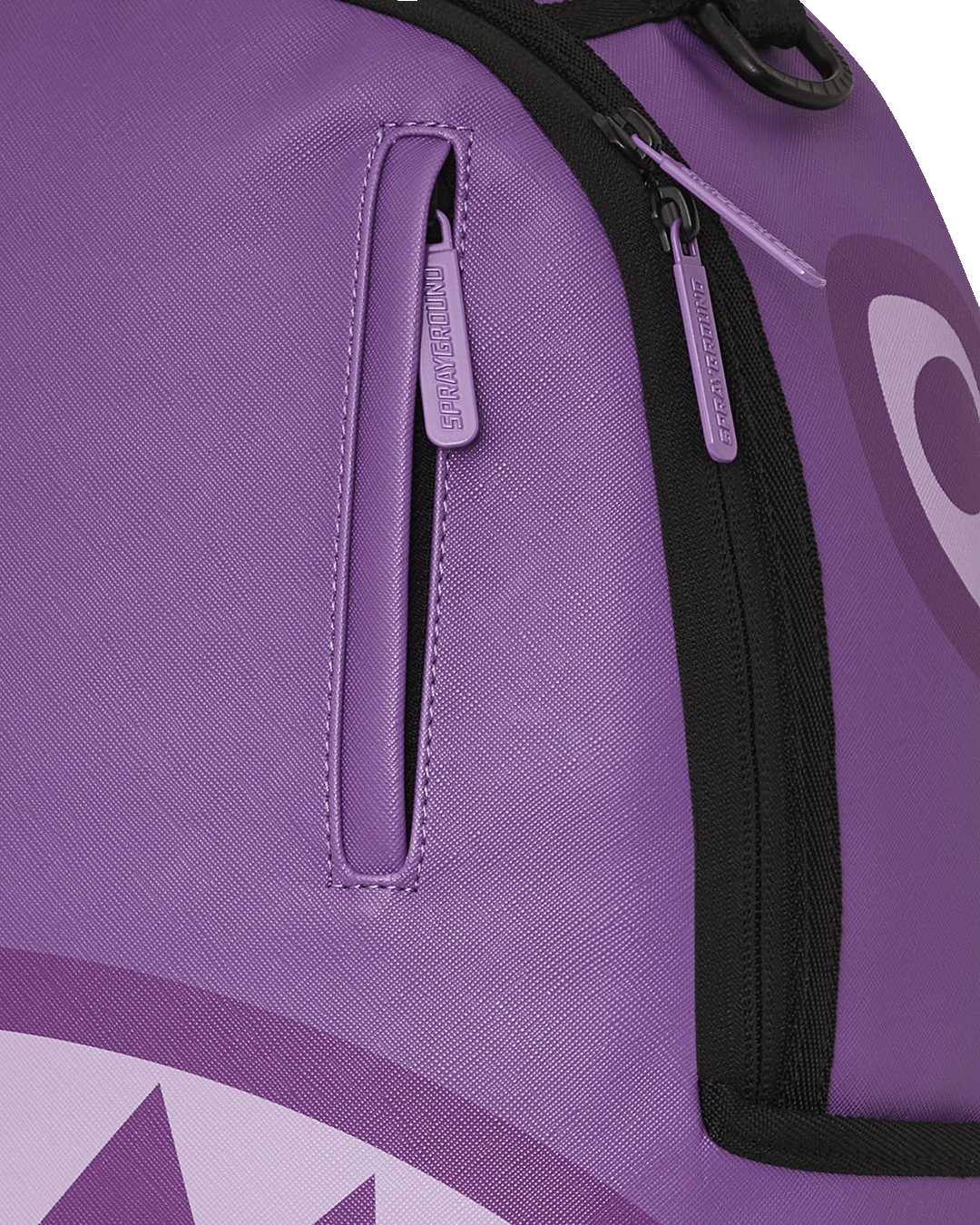 Close-up of the laptop notebook backpack compartment with velour lining for device protection.