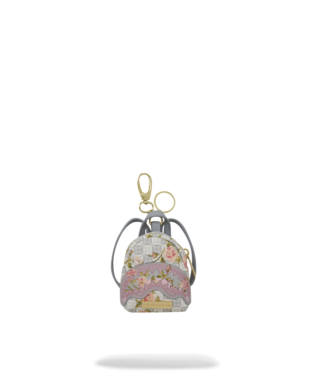 Close-up of African accessories energy keychain on a backpack strap