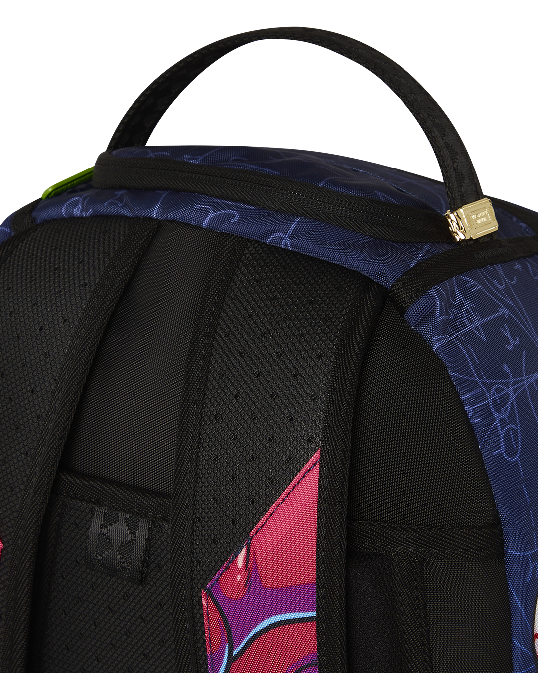 Rick and Morty backpack with clear Sprayground material and Brain Shark design