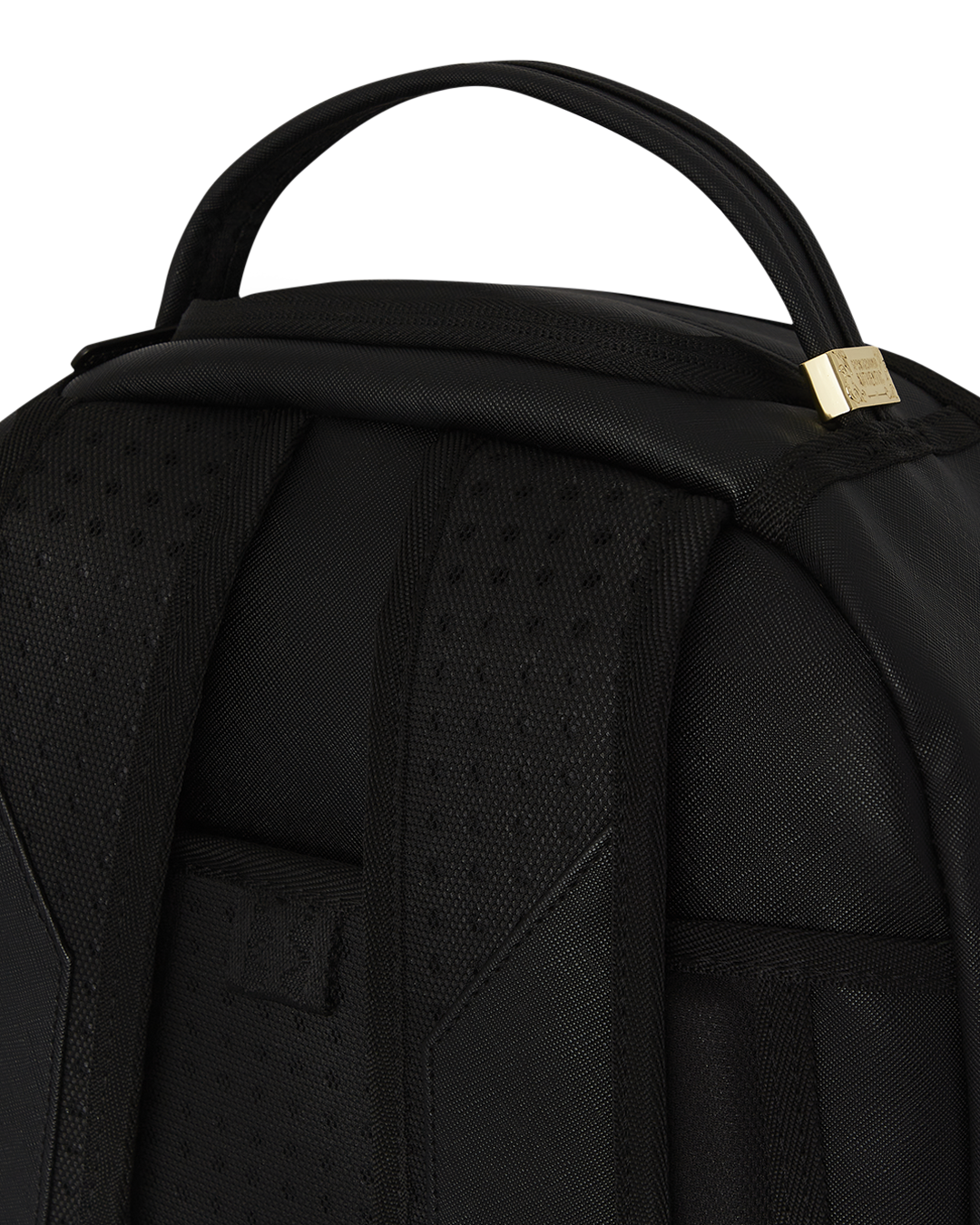 Interior view with velour laptop compartment and mesh organizer