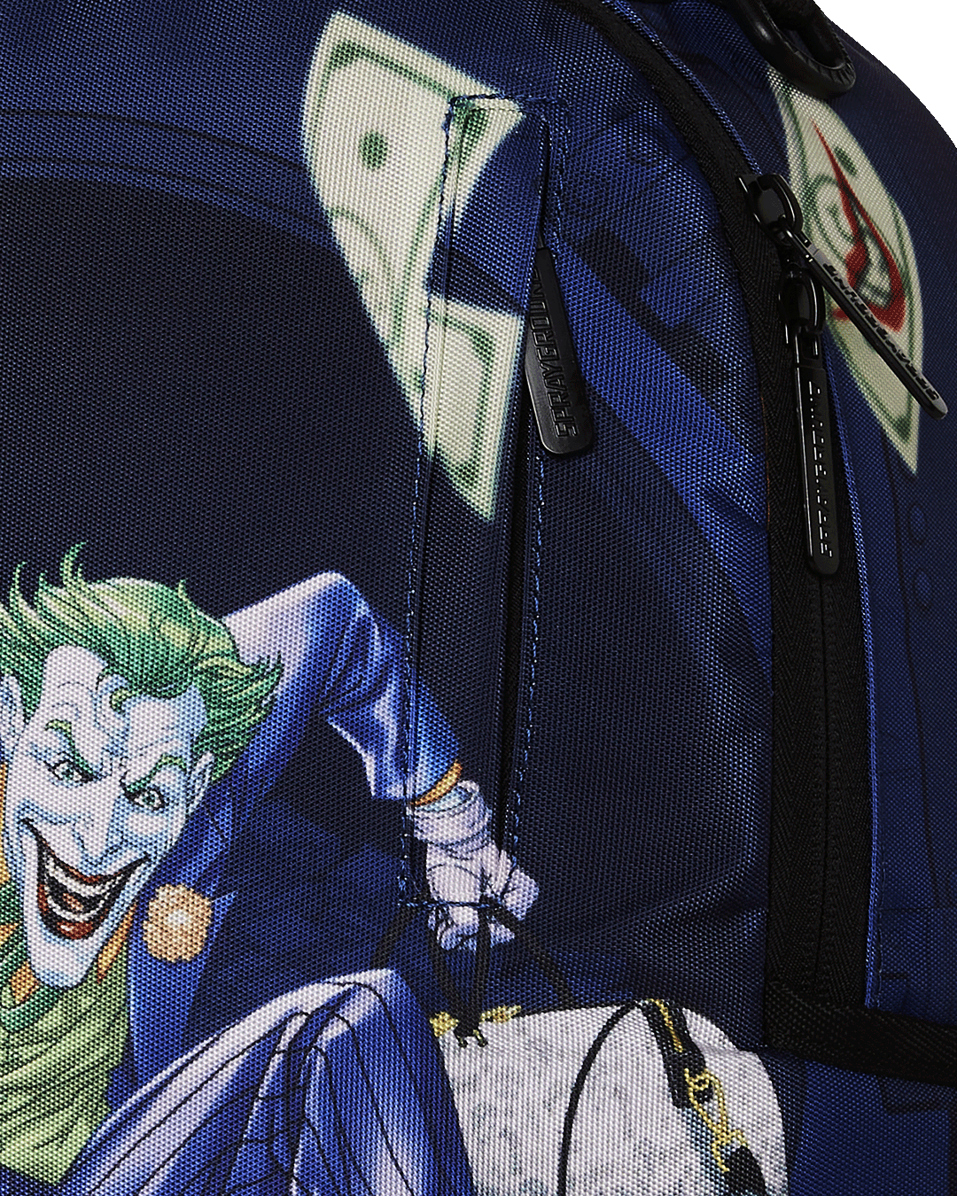 Back view of the leather laptop backpack demonstrating the slide-through sleeve for luggage