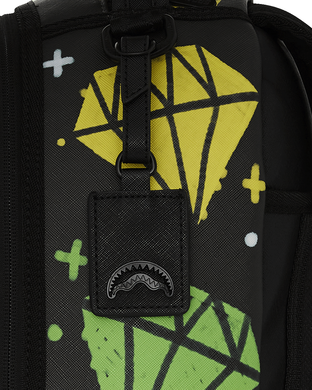 Open compartment view highlighting the velour-lined laptop sleeve and organizer pockets