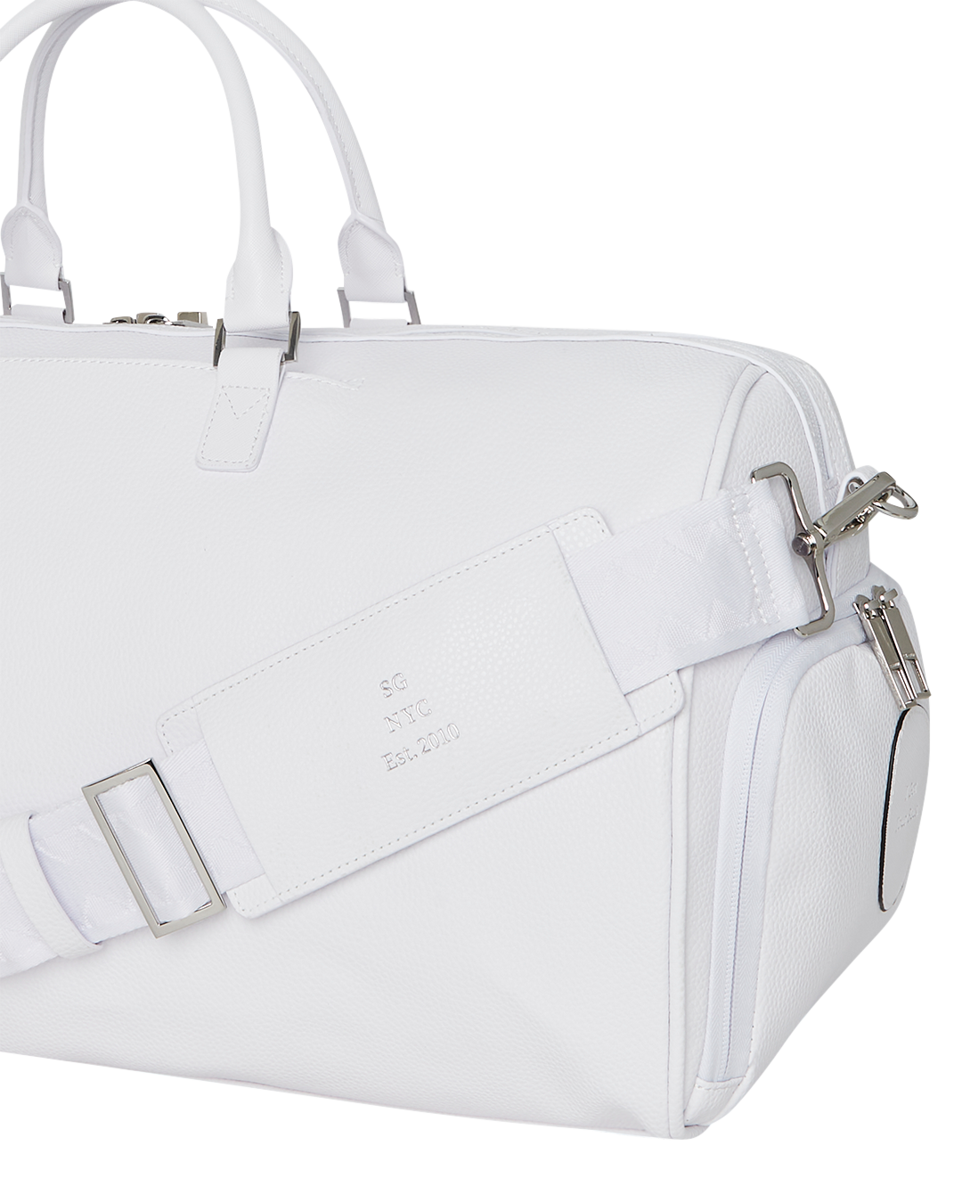 Interior view of the bag highlighting the zip pocket and spacious layout