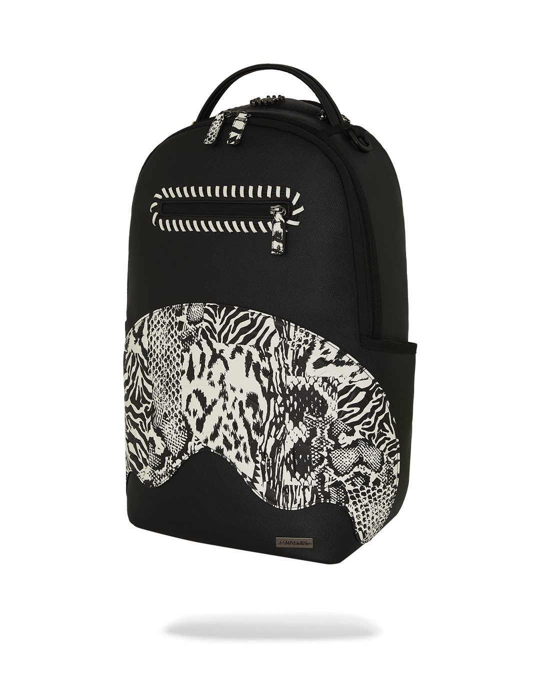 Styled view of the designer backpack with pink accents and ergonomic straps for everyday use