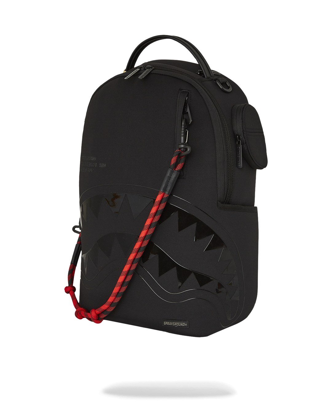 Interior shot of the backpack highlighting the velour laptop compartment and organization pockets