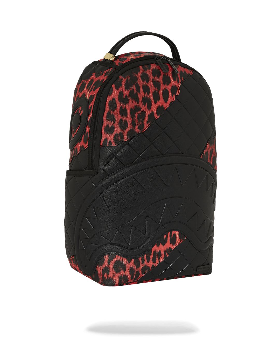 Side view of backpack with side pockets and ergonomic mesh padding