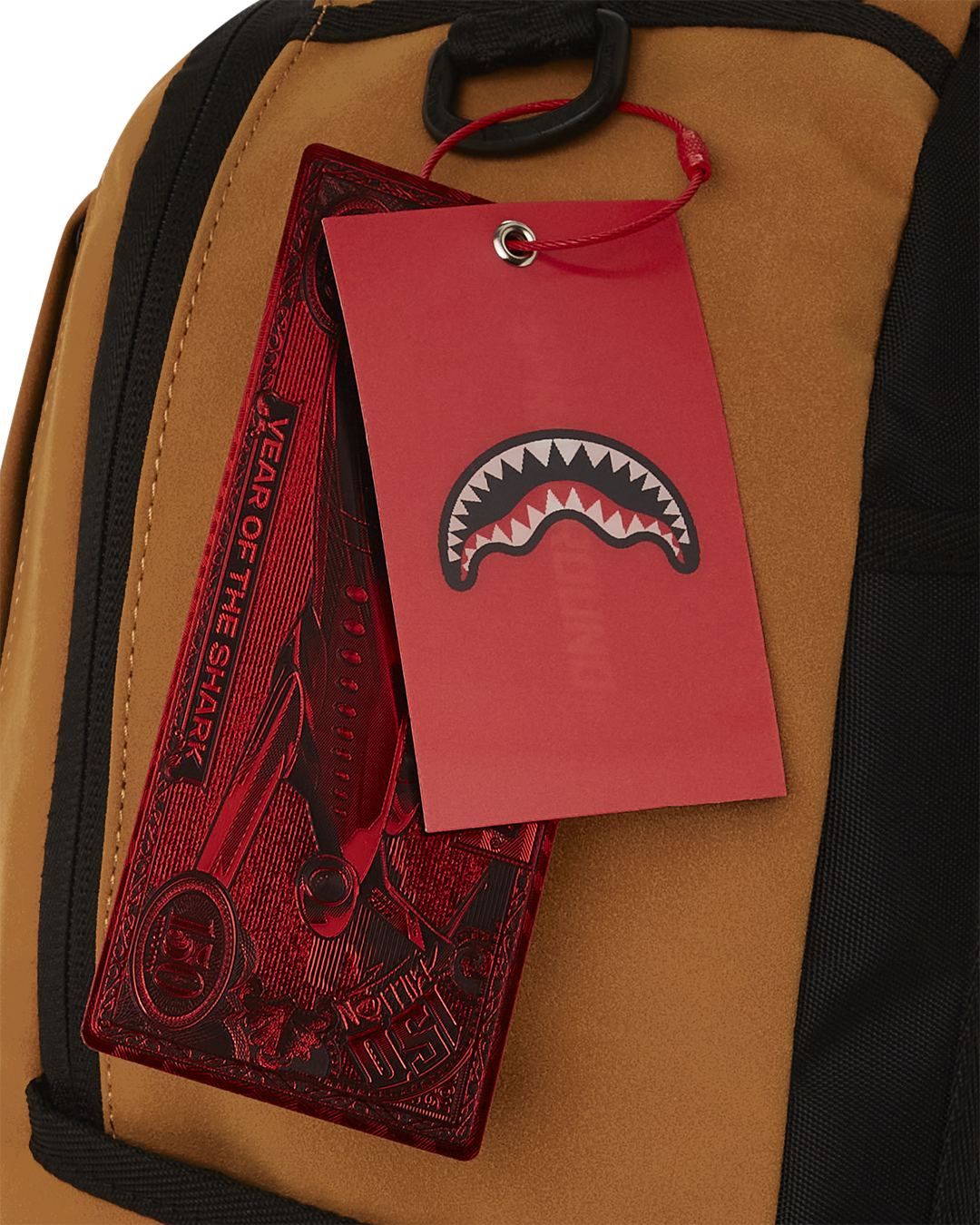 Backpack attached to luggage demonstrating travel-ready design