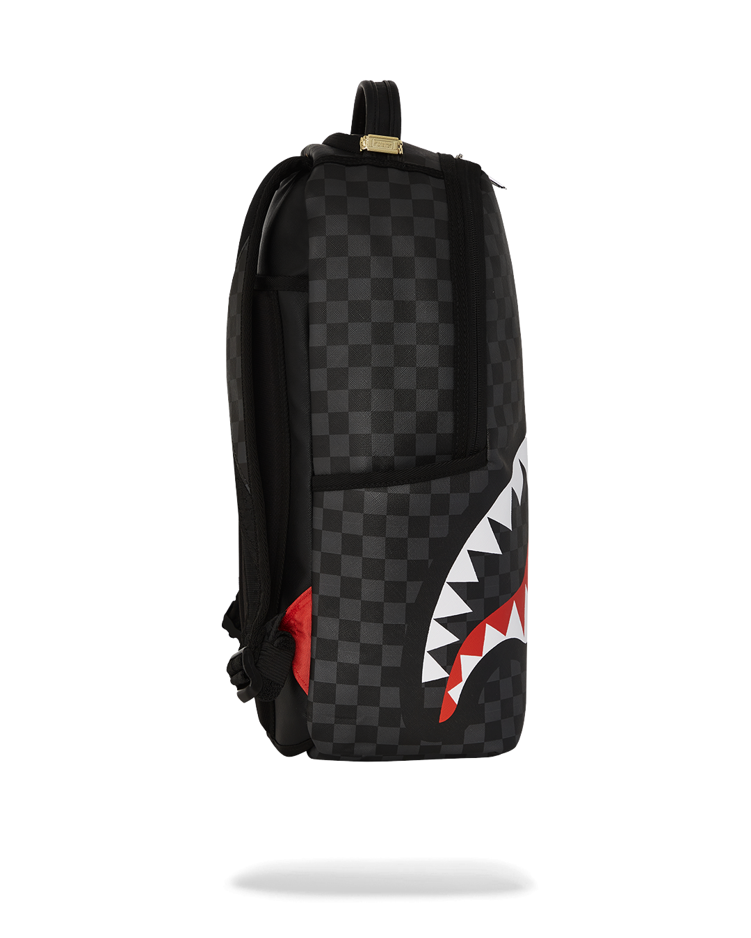 Close-up of the backpacks ergonomic mesh padding and adjustable straps