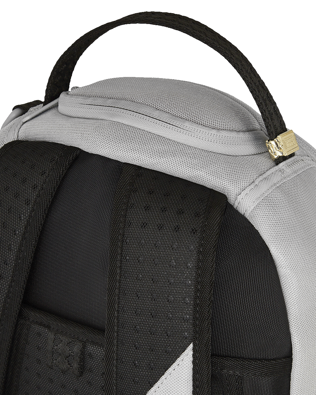 Interior shot highlighting the velour laptop compartment and mesh organizer pocket for efficient storage