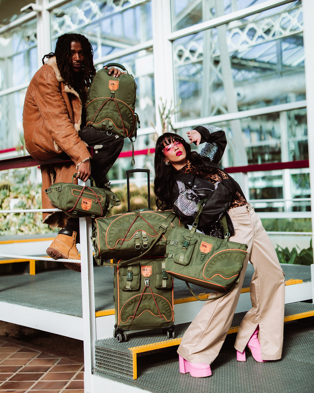 Cargo Crossbody Bag being used as a daily carry bag in an urban setting